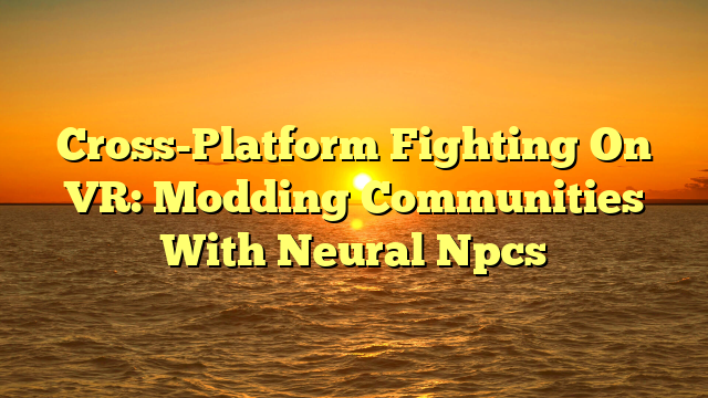 Cross-Platform Fighting On VR: Modding Communities With Neural Npcs