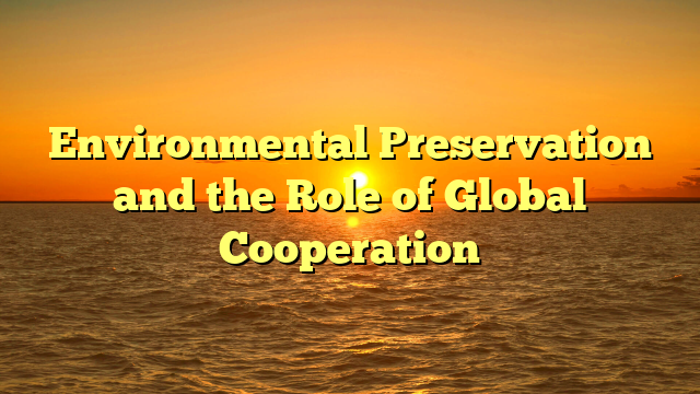 Environmental Preservation and the Role of Global Cooperation