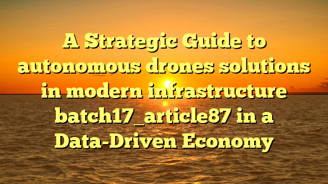 A Strategic Guide to autonomous drones solutions in modern infrastructure batch17_article87 in a Data-Driven Economy